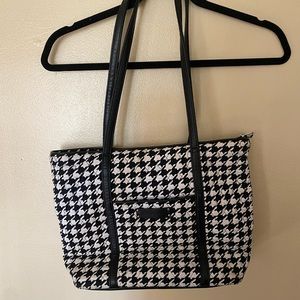Vera Bradley  XL Vera Tote Bag in midnight houndstooth